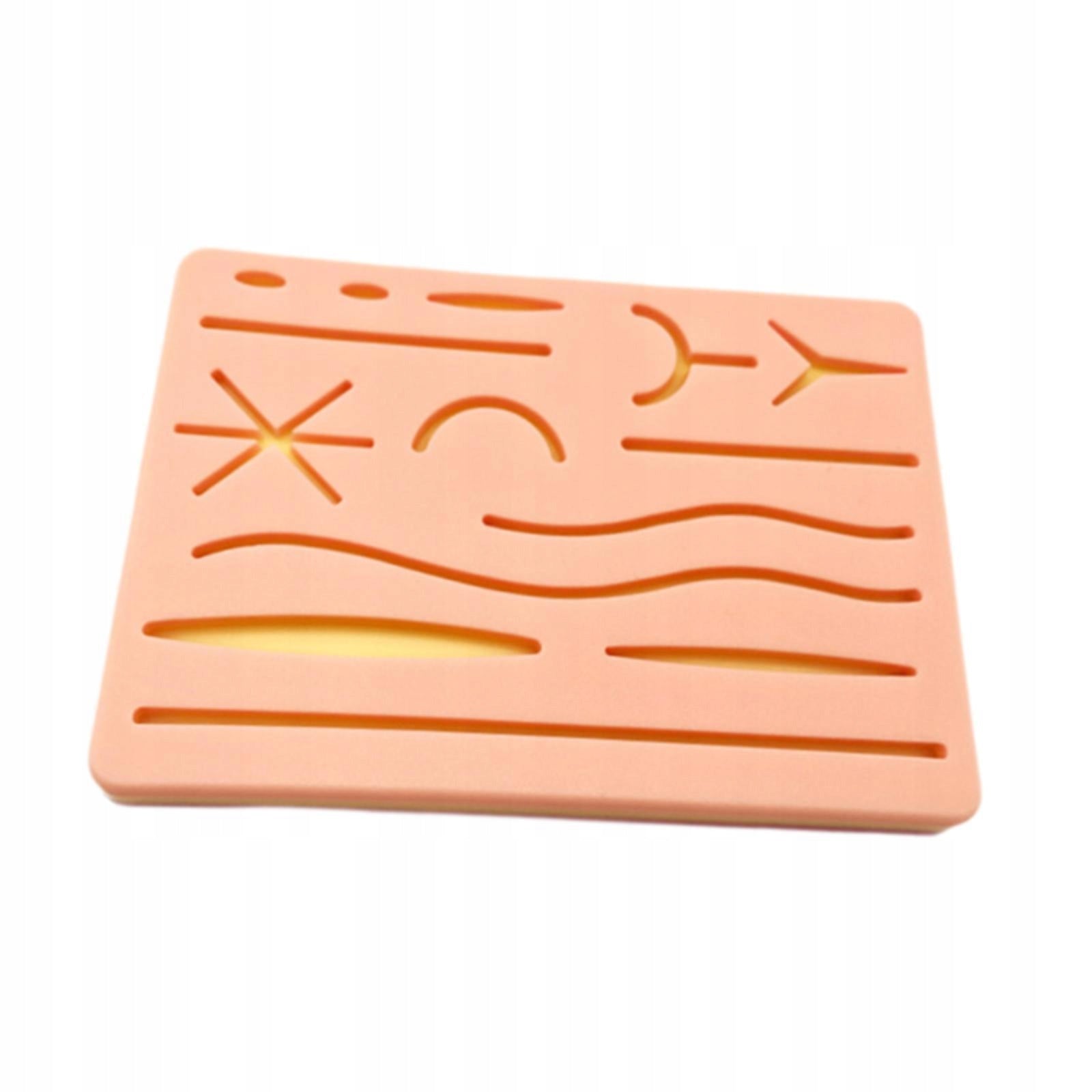 Sutures Pad Portable Professional 6.69inchx4.72inchx0.47inch Silicone Skin
