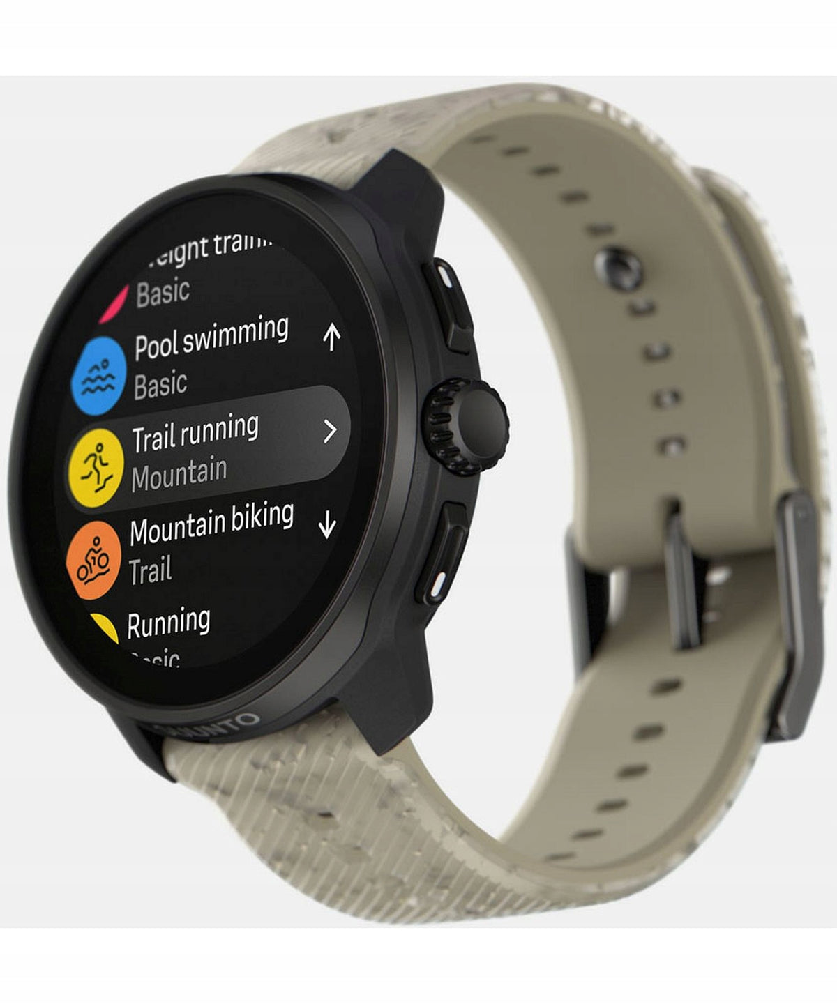 Suunto Race S Gravel Gray Multisport Watch Strap material other