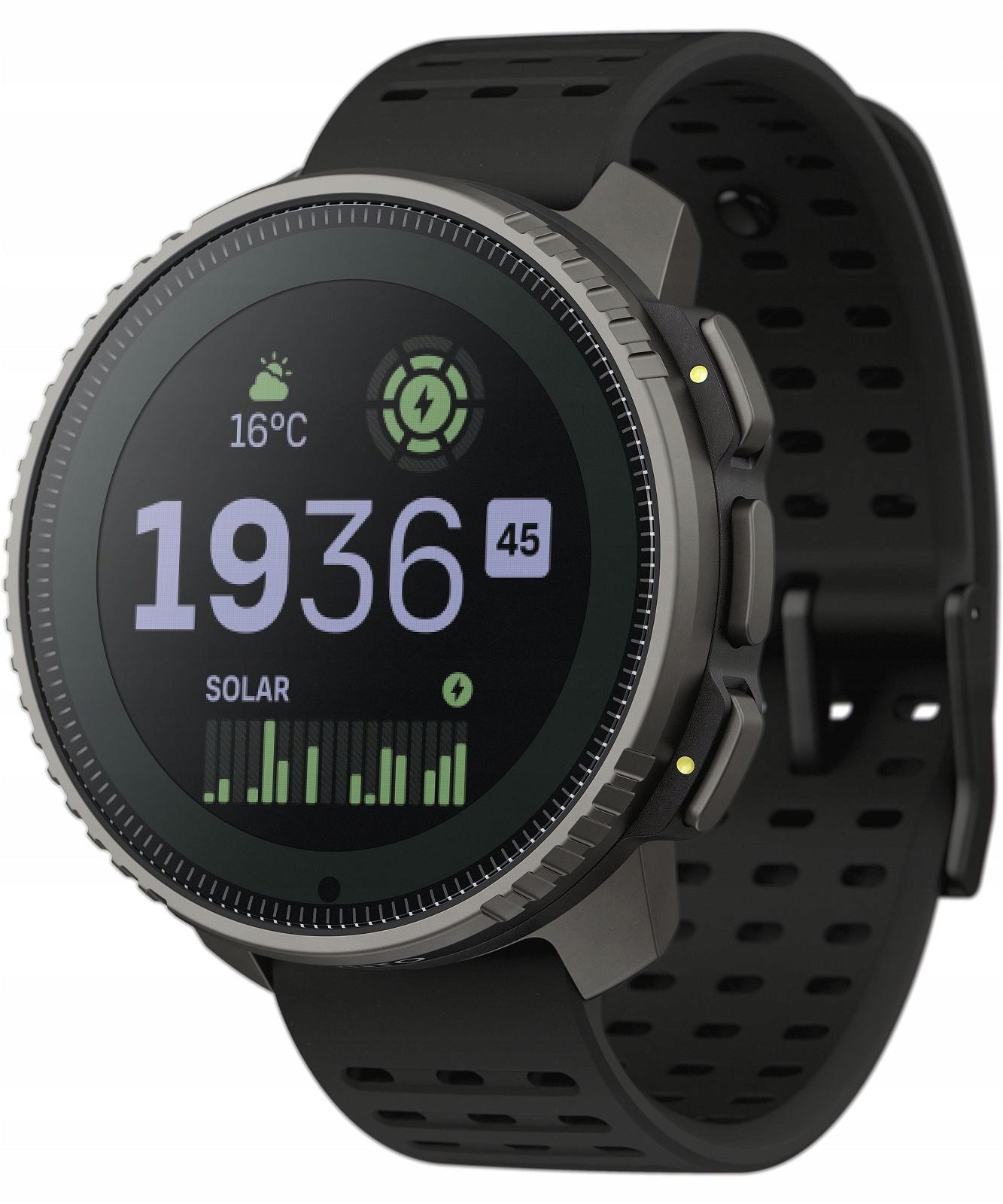 Suunto Vertical Titanium Solar Black Multisport Watch [Sapphire Glass] Strap material other