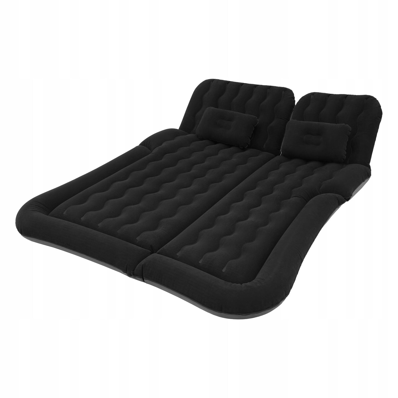 Suv Air Mattress Car Inflatable Bed with Electric Air Pump 1.74*1.26m Black