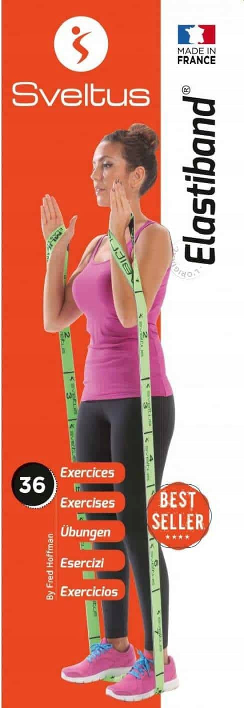 Sveltus Resistance Rubber Elastiband 10 kg - Red 90 cm Color red