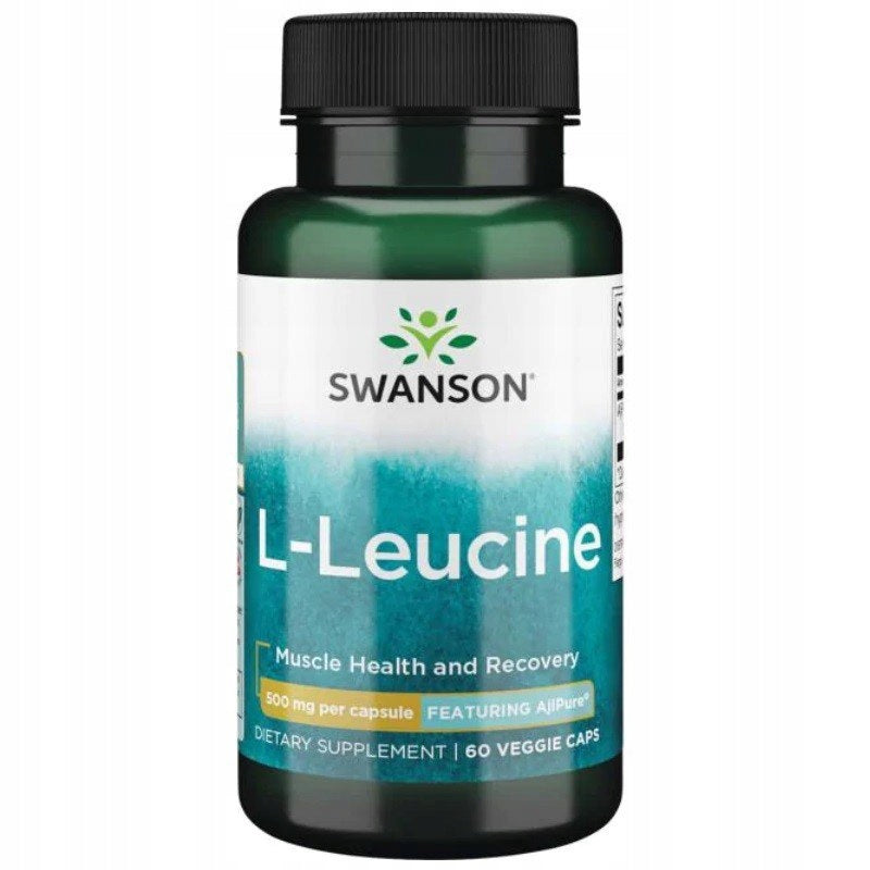 Swanson AjiPure L-leucine 60caps Muscle mass Endurance Regeneration Manufacturer code 087614025179
