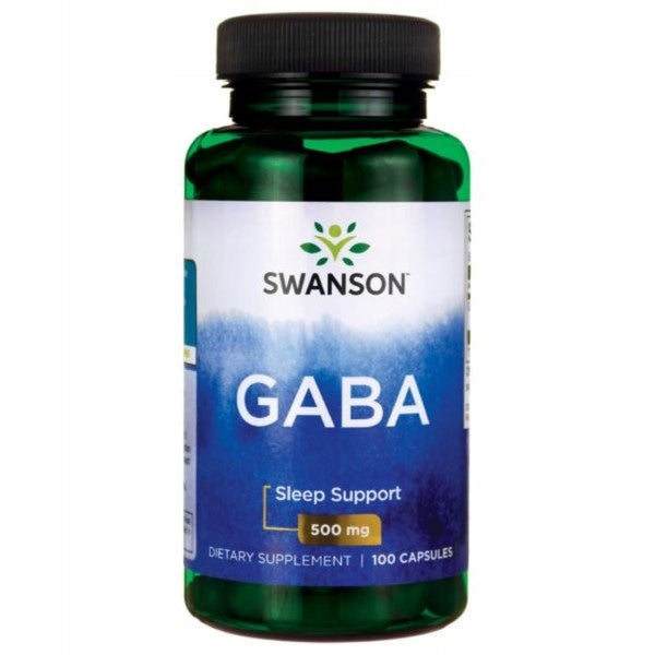 Swanson Gaba 500mg Calm Relaxation Good Sleep 100 capsules Weight 100 g