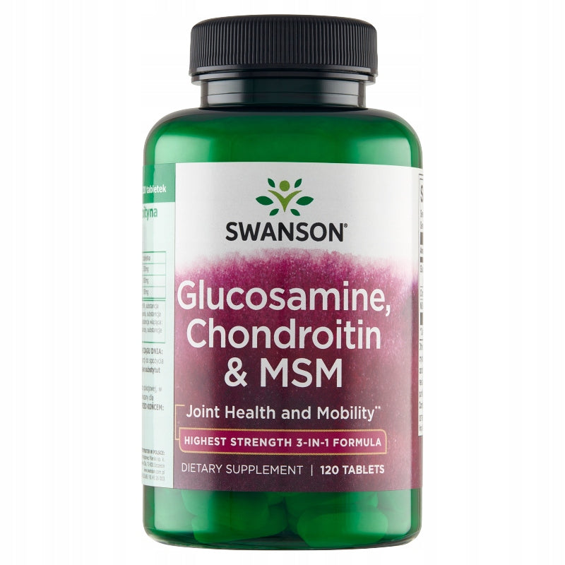 Swanson, Glucosamine, Chondroitin & MSM, dietary supplement,