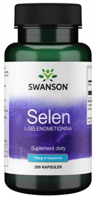 Swanson Selenium 100mcg 200caps. Organic Form Immunity Thyroid Hair