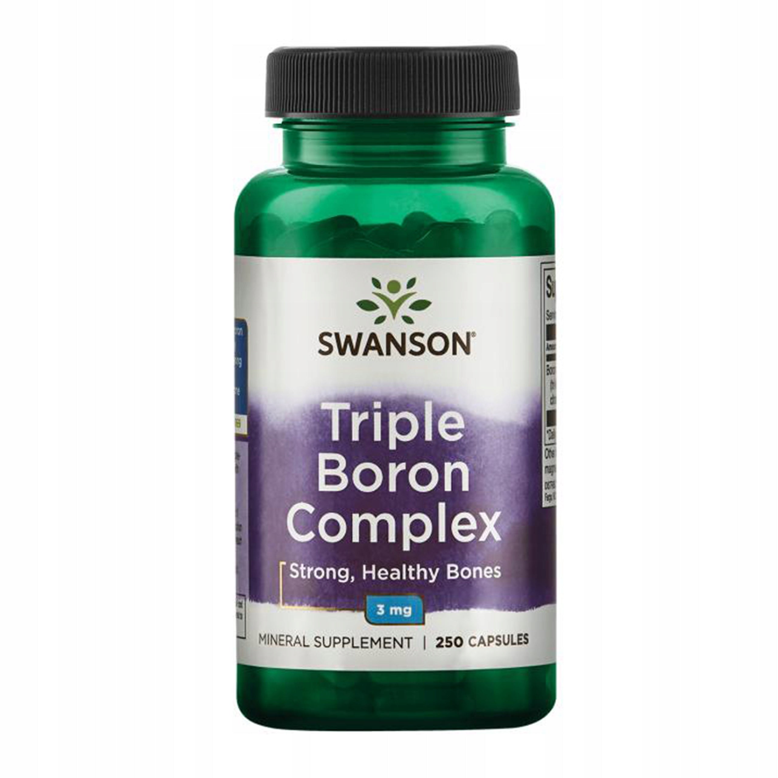 Swanson Triple Boron Complex 3mg BOR Strong Bones Testosterone 250caps. Brand Swanson