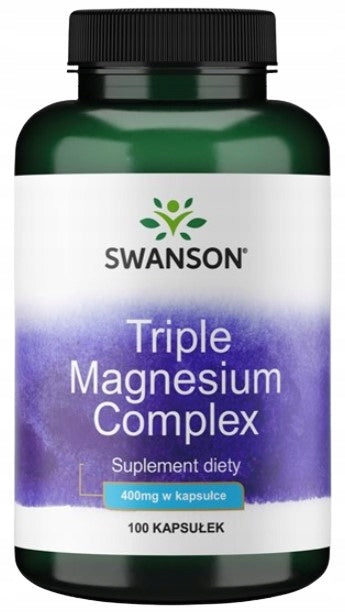 Swanson Triple Magnesium Complex 100 kaps. ELECTROLYTE BALANCE Muscles