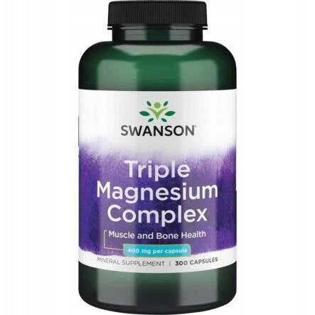 Swanson Triple Magnesium Supports Nerve, Muscle, Bone Health 300k Weight 380 g