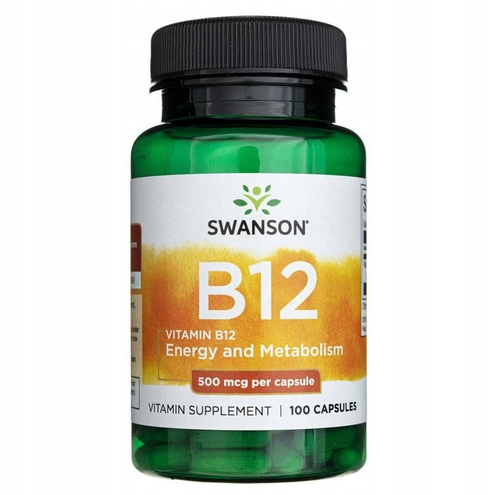 Swanson Vitamin B-12 500mcg Neural System 100 capsules Weight 50 g