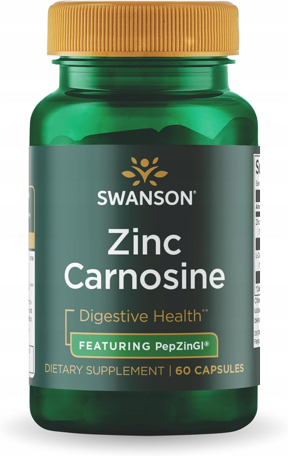 Swanson ZINC CARNOSINE PepZinGl ZINC CARNOSINE 60k GASTRIC PROTECTION