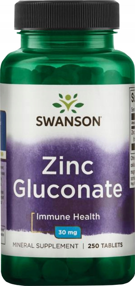 Swanson Zinc Gluconate 30mg Zinc Gluconate Antioxidant Prostate 250tabs