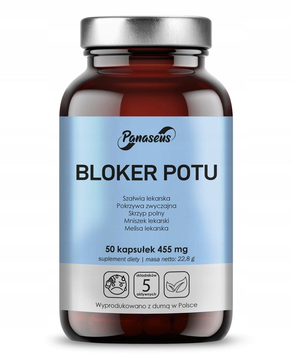 Sweat blocker - Panaseus - 50 capsules - Sage
