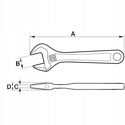 Swedish adjustable wrench 32mm Ergo Bahco 9029-T Manufacturer code 9029-T