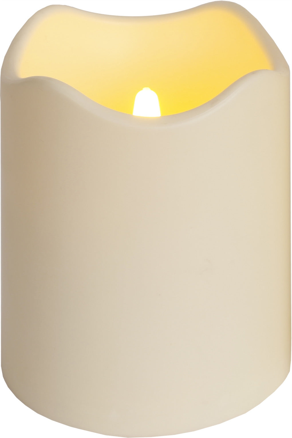 LED-Kunststoffkerze beige C 0,03W 10x12,5cm Paul 068-23 