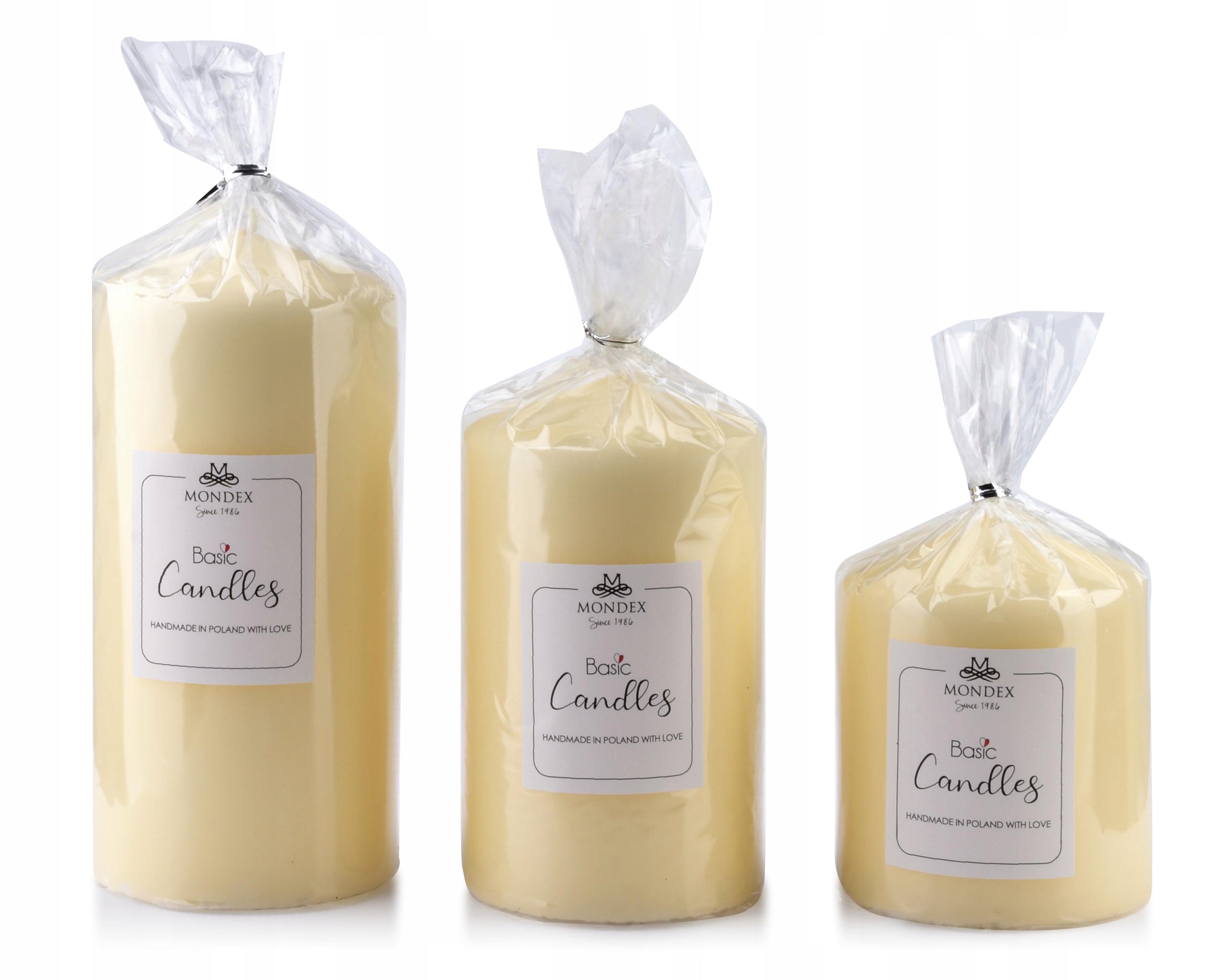 Kerze Classic Candles Creme, 14 cm 