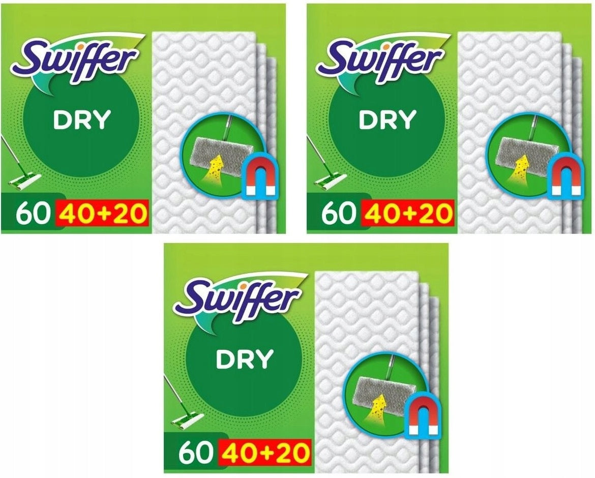 Swiffer DRY cloths dry mop inserts 60 pieces Packaging status original