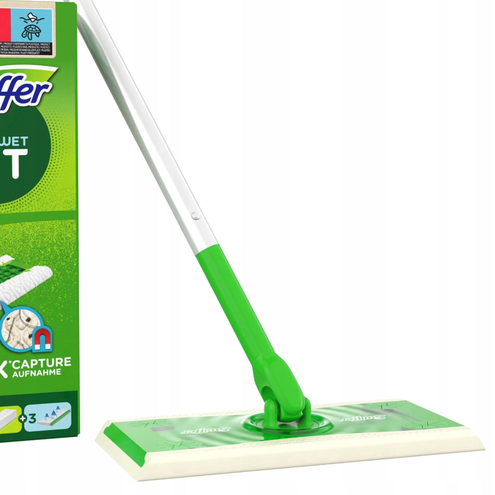 Swiffer Dry+Wet Kit: mop, 8 dry and 3 wet wipes for dust Brand Swiffer