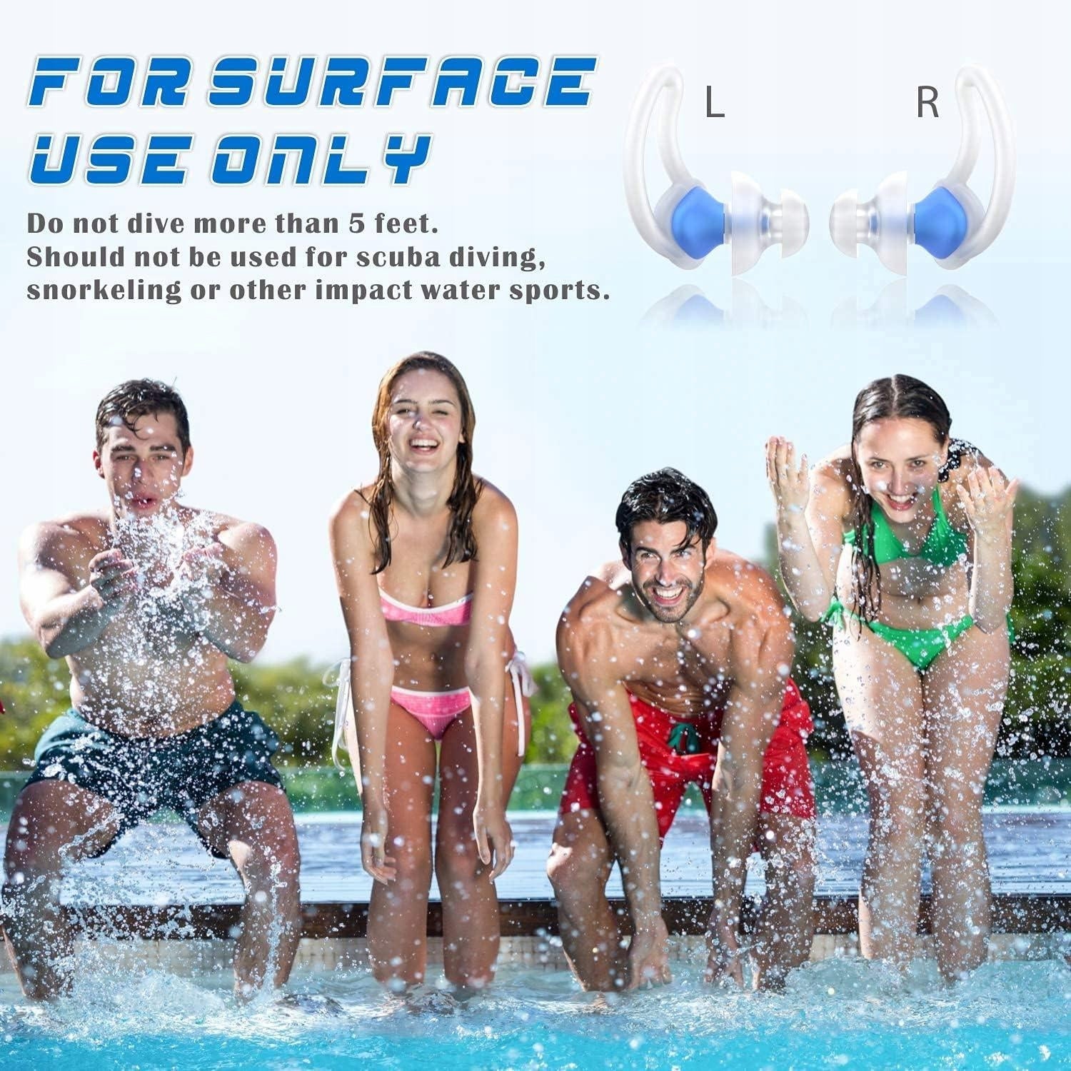 Swimming Earplugs for Swimming Silicone Plugs Flexible +etui EAN (GTIN) 6935874035473