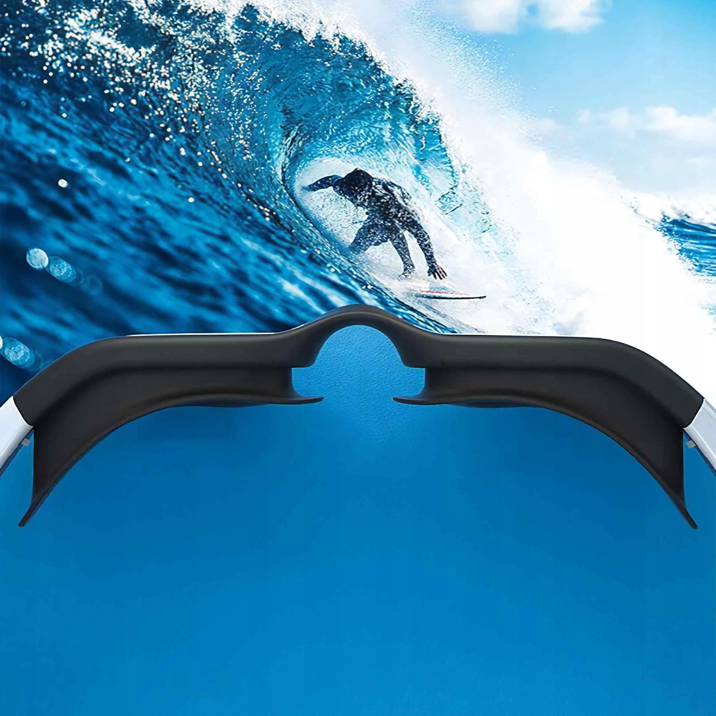 Swimming Glasses Swimming Pool ANTI-FOG Goggles POLARIZATION UV Filter Color white