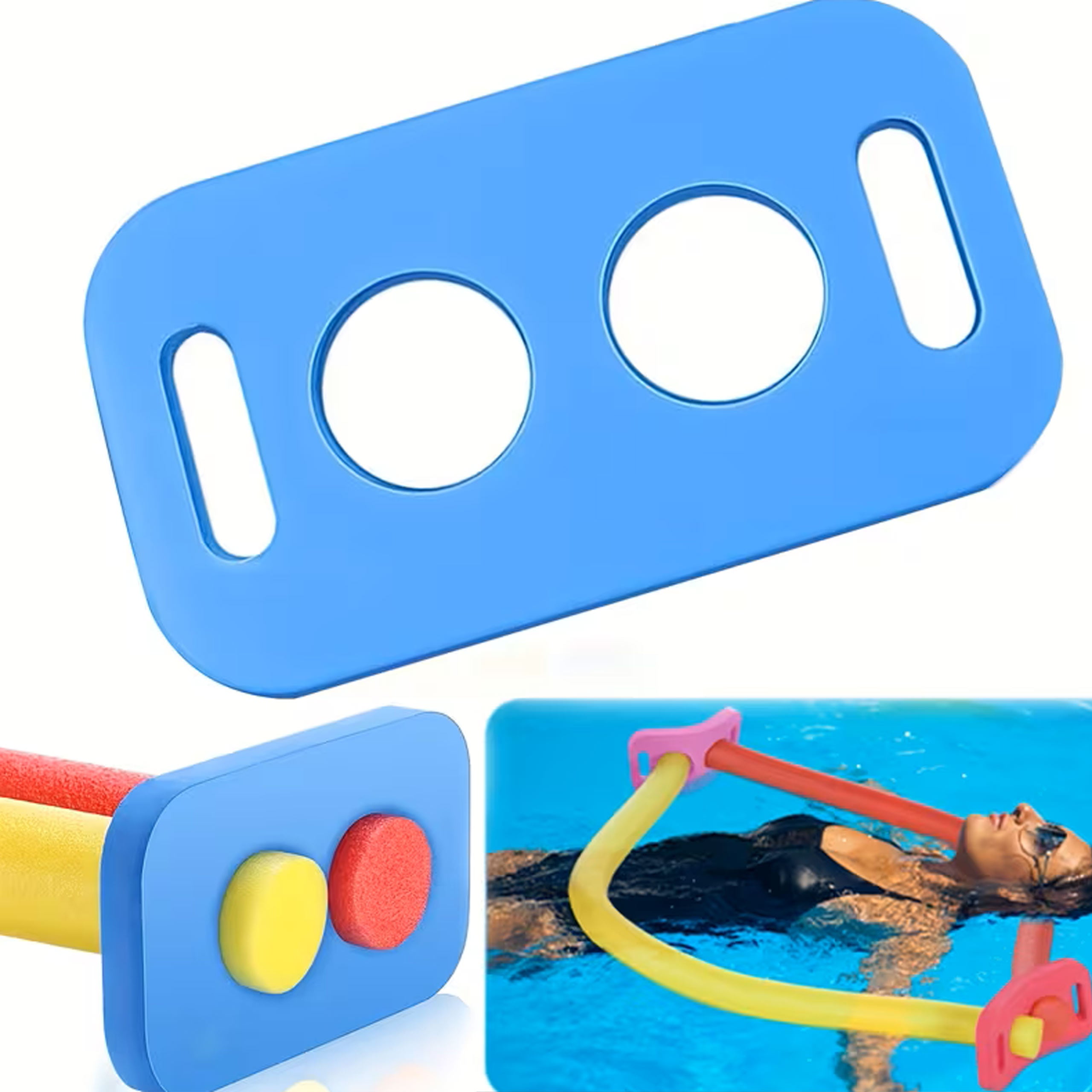Swimming Learning Board Foam Swimming Board - with Holes - Blue