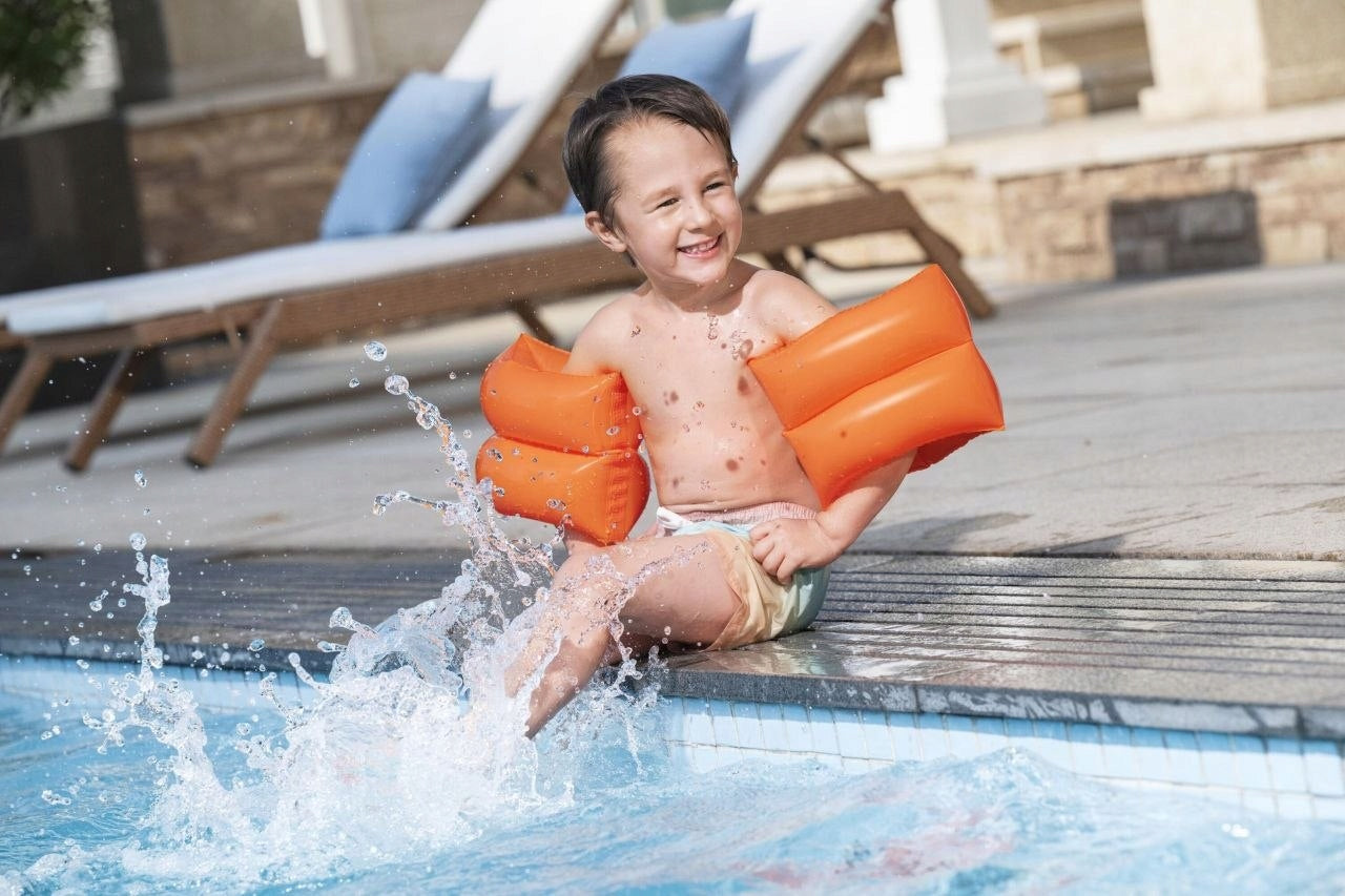 Swimming Learning Sleeves for Kids Orange BESTWAY 25x20cm Brand Bestway