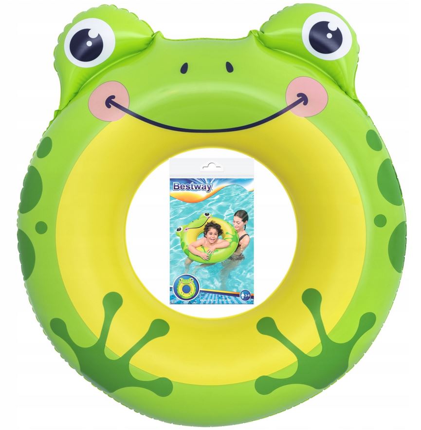 Swimming Mattress Bestway Frog Wheel Frog for Pool Over Water To Water