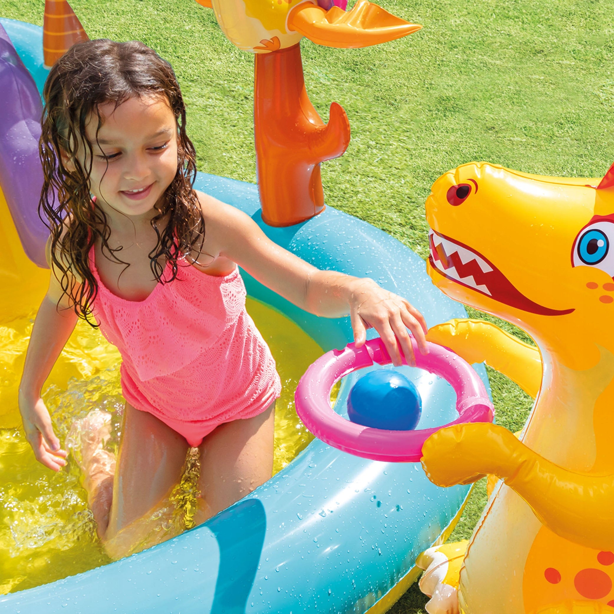 Swimming Pool Inflatable for Children Water Playground Slide Sprinkler INTEX 57135 Series Wet Set Collection 57135NP