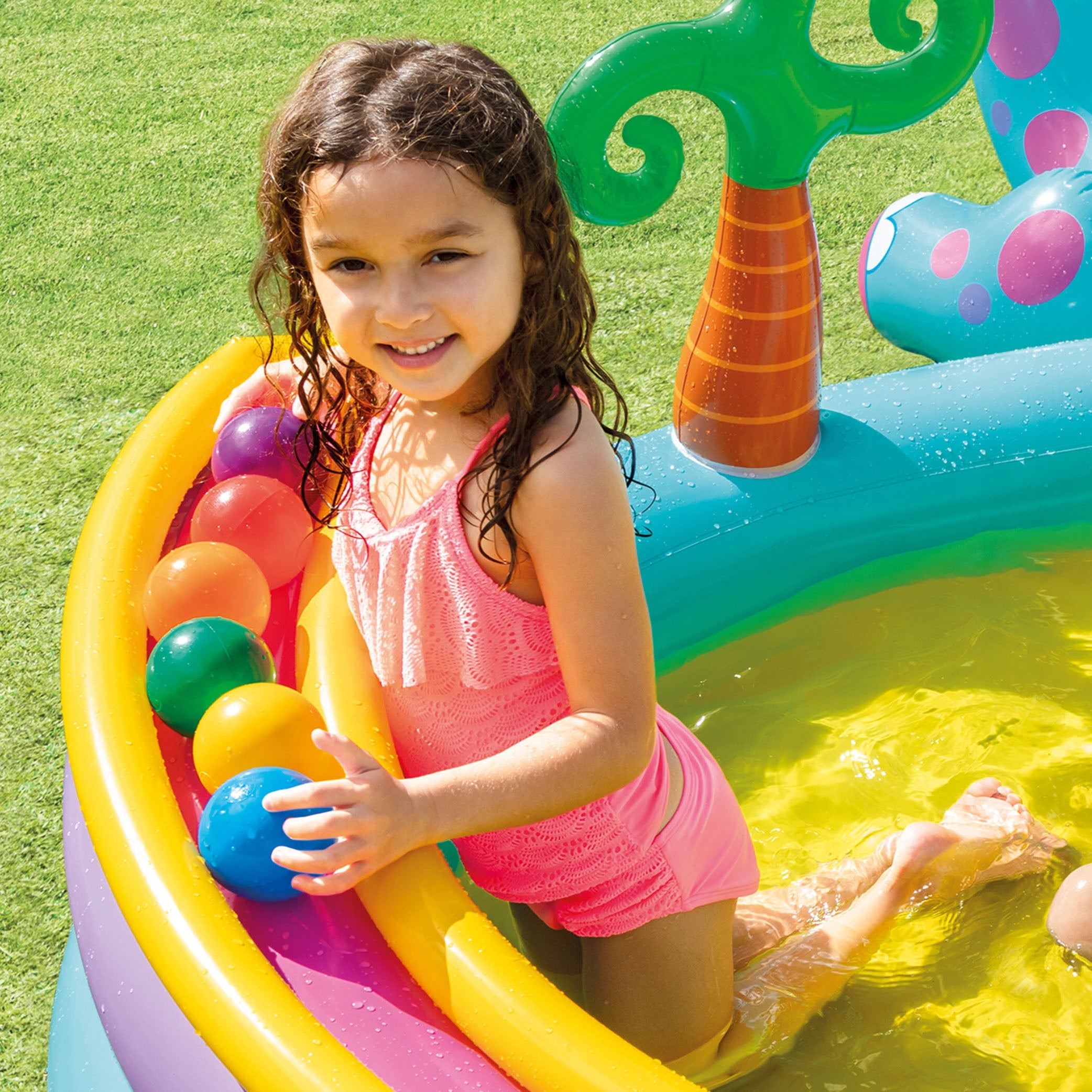 Swimming Pool Inflatable for Children Water Playground Slide Sprinkler INTEX 57135 Volume 82 l
