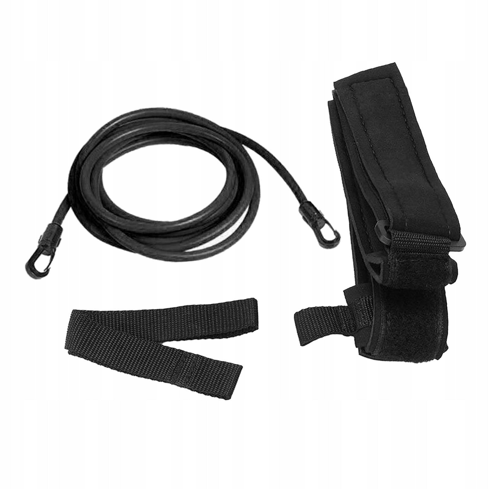 Swimming Resistance Belt Swim Training Belt Adjustable Waistband 4M Black EAN (GTIN) 6902686450718