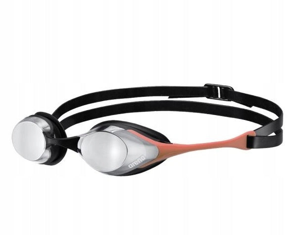 Swimming Training Glasses Arena Cobra Swipe Mirror Black Silver Coral