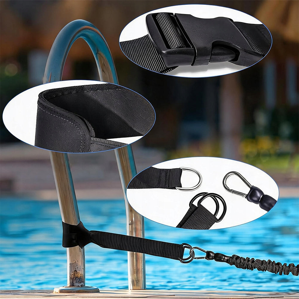 Swimming belt 7,5 m with adjustable strap and net for children and adults Model Pas do pływania 7,5 m  bedee