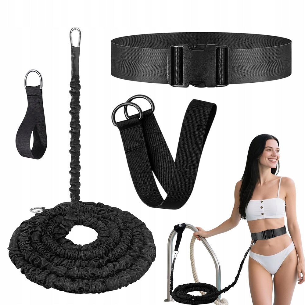Swimming belt 7,5 m with adjustable strap and net for children and adults