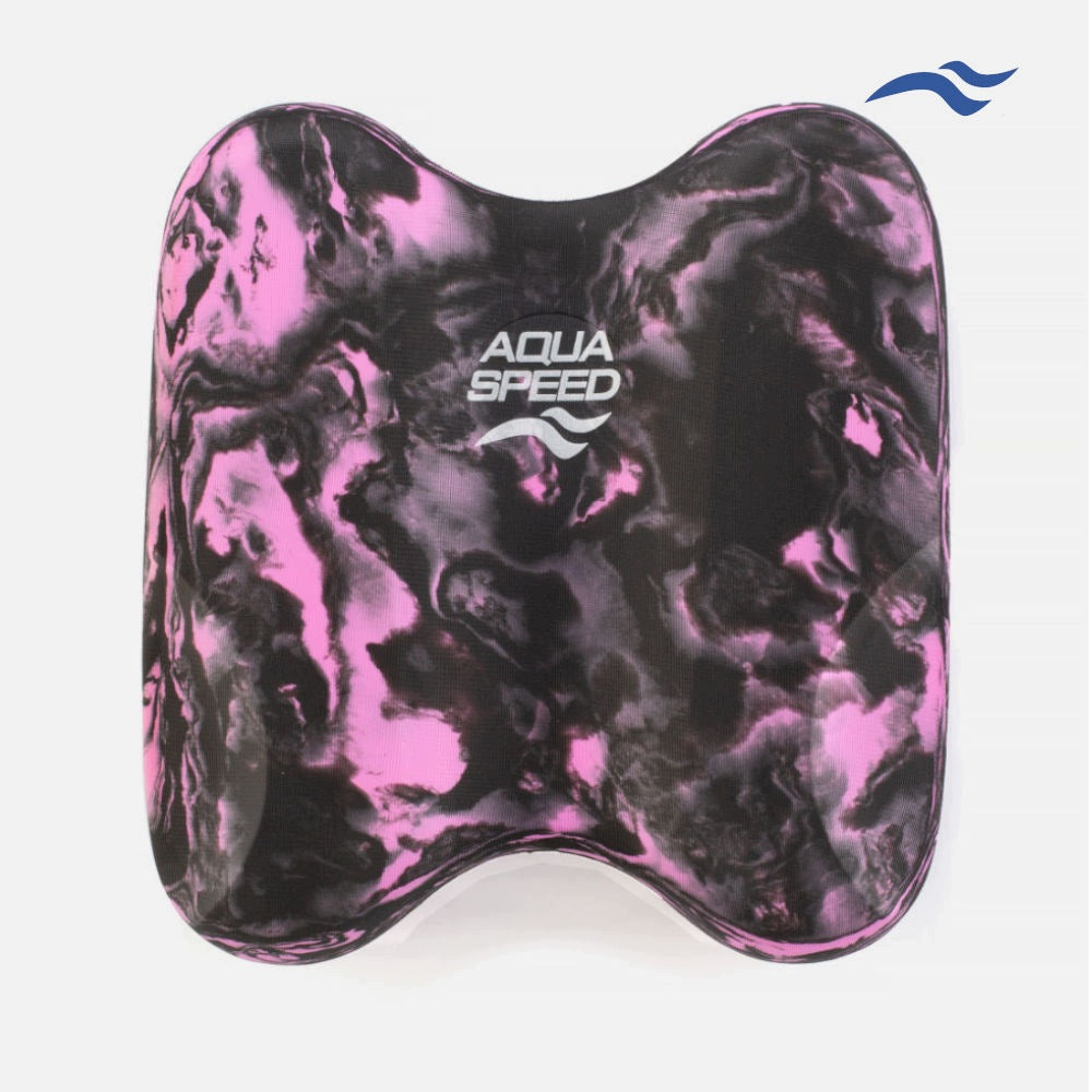 Swimming board AQUA SPEED Pullkick Swirl col.10 - black - pink Manufacturer code 63415
