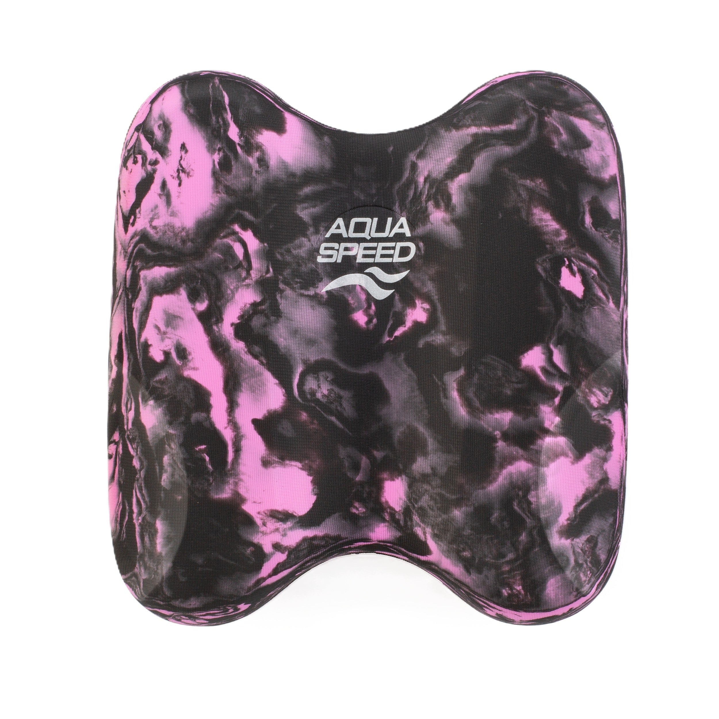 Swimming board AQUA SPEED Pullkick Swirl col.10 - black - pink