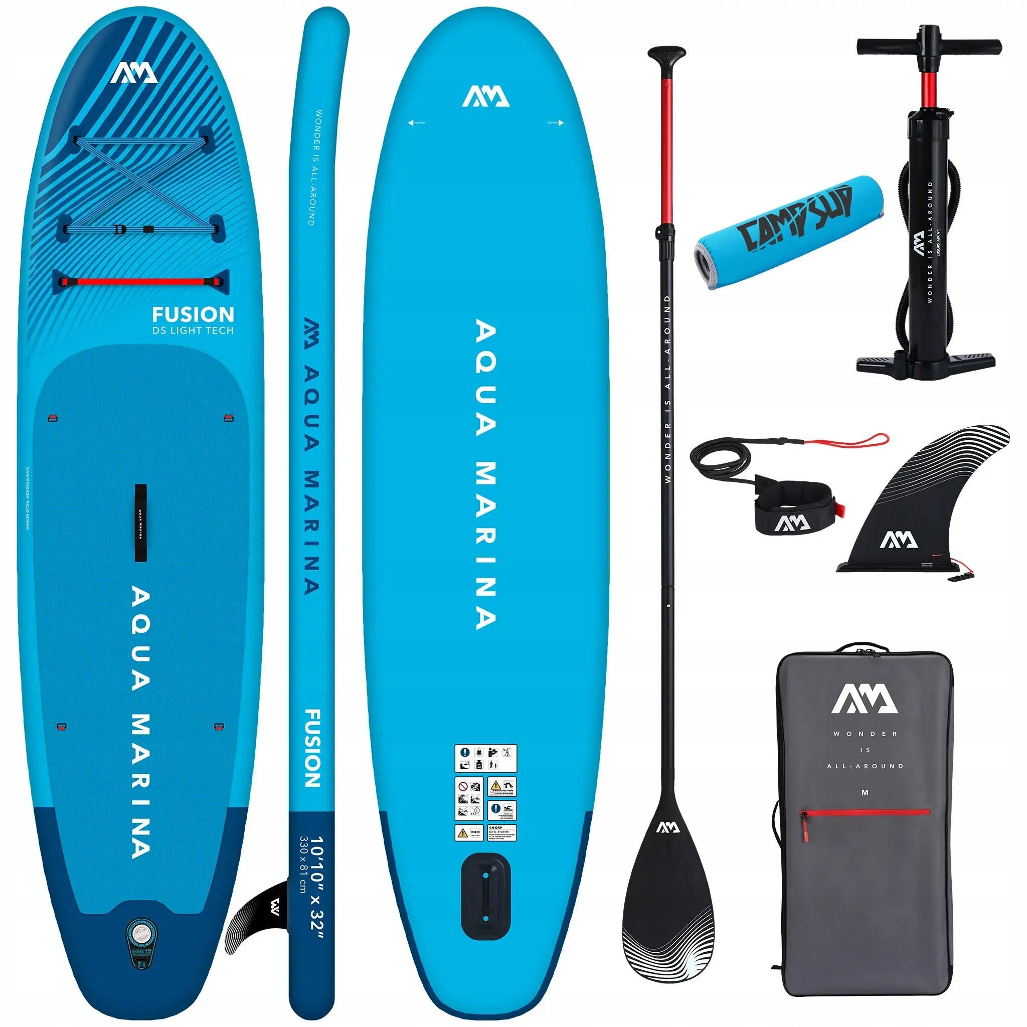 Swimming board SUP Aqua Marina Fusion 330 cm BLUE + PADDLE BUOY