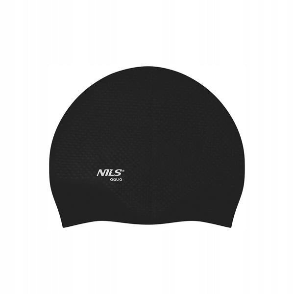 Swimming cap Silicone Nils Aqua black Color black