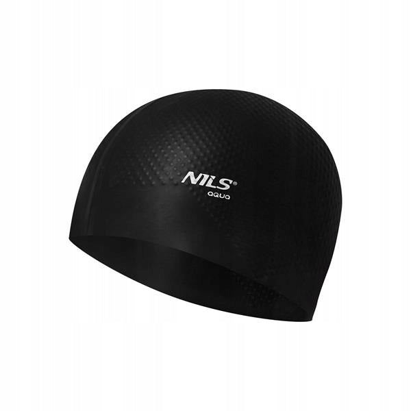 Swimming cap Silicone Nils Aqua black