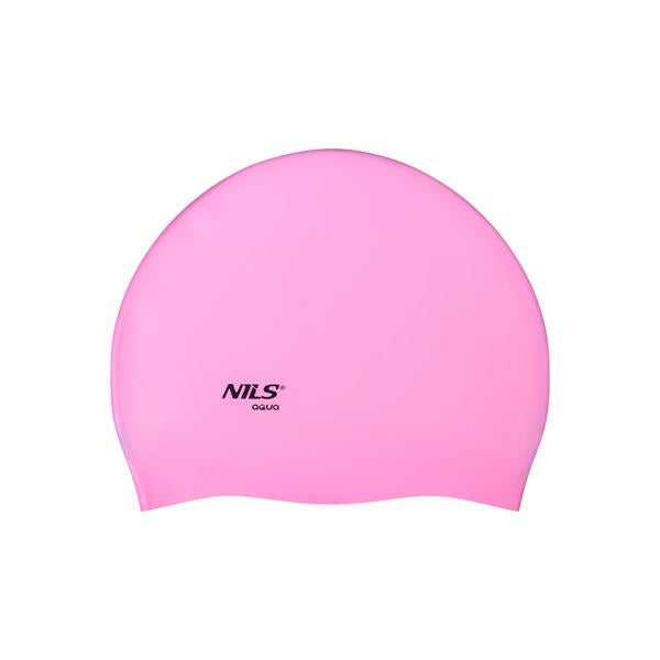 Swimming cap Silicone Nils Aqua light pink Color pink