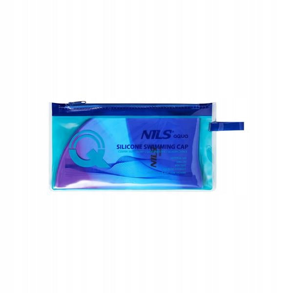 Swimming cap Silicone Nils Aqua shades of blue Brand Nils Aqua