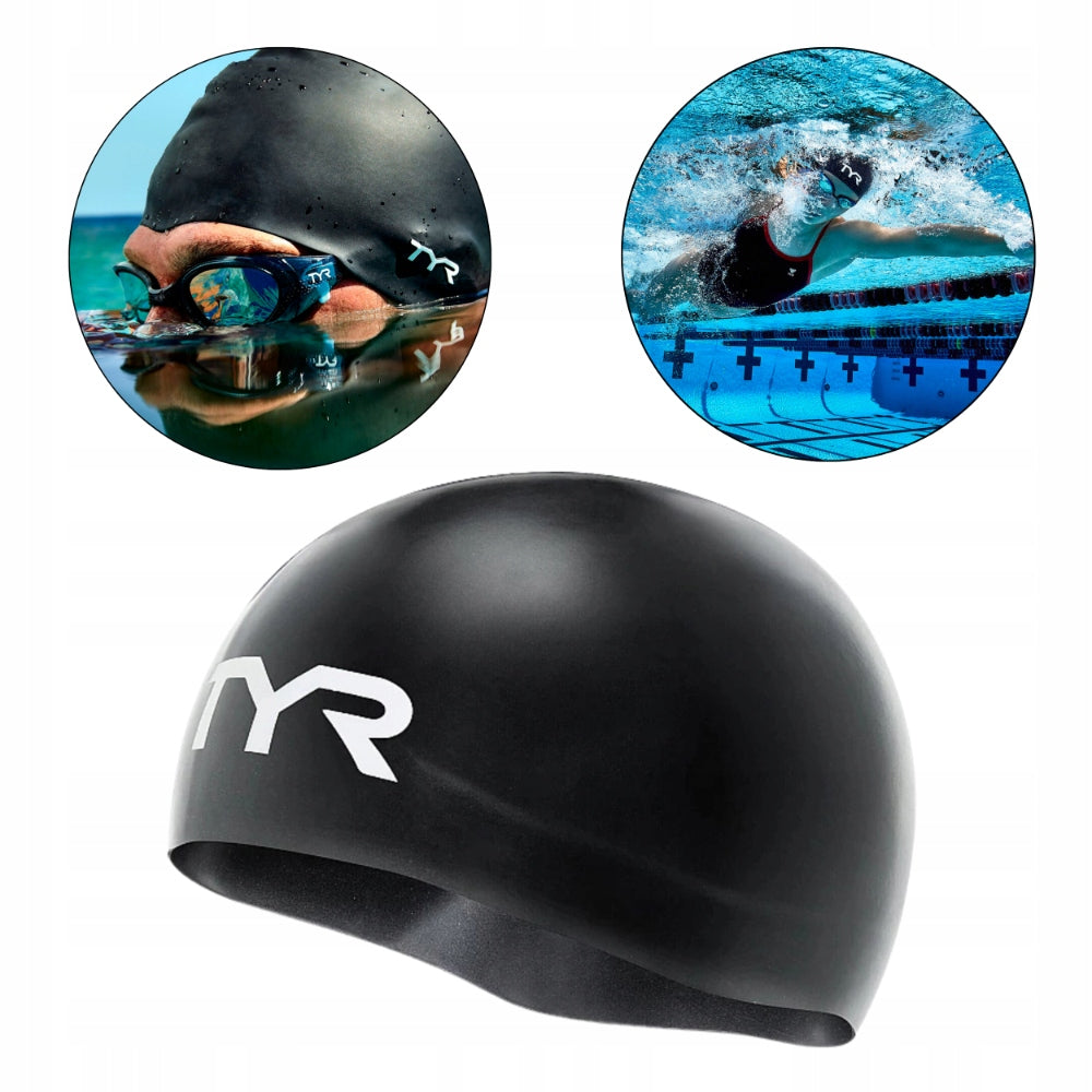 Swimming cap TYR for swimming pool diving silicone quick-drying school