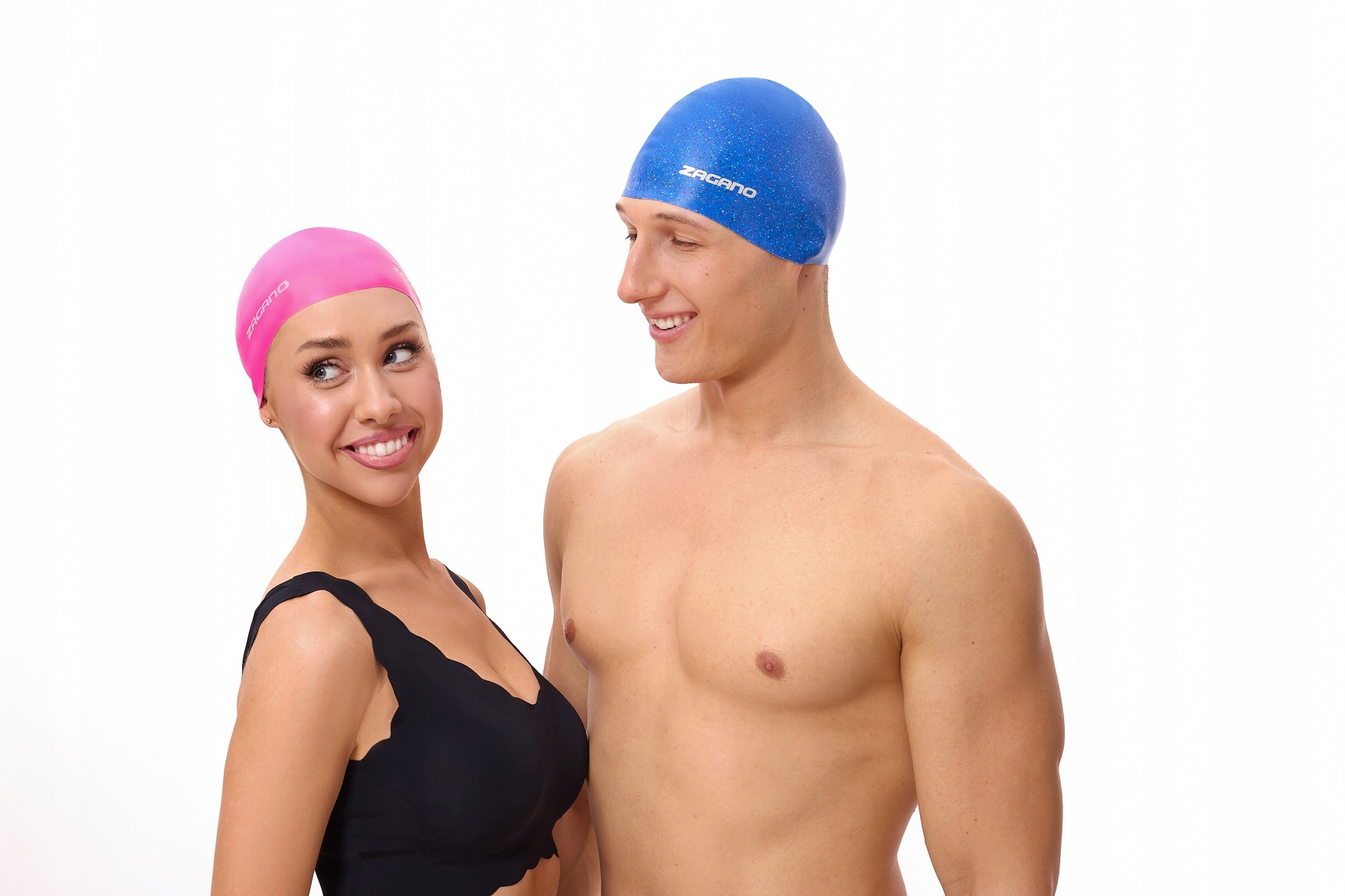 Swimming cap silicone universal for long hair ZAGANO Manufacturer code Czepek pływacki kąpielowy na długie włosy
