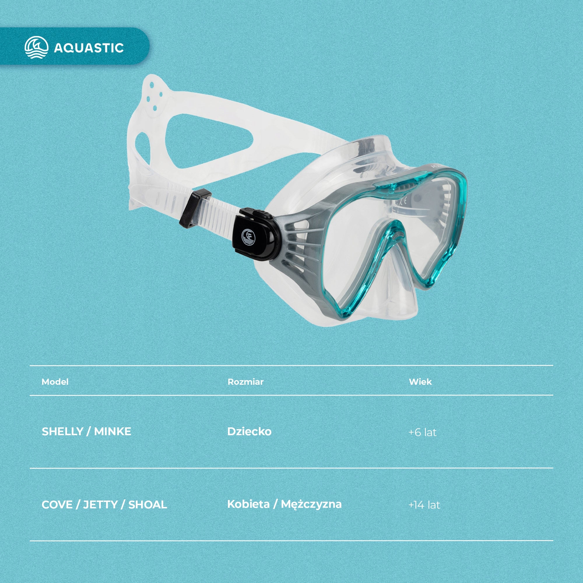 Swimming diving set SNORKELING AQUASTIC jetty MASK SNORKEL FIN Model Jetty
