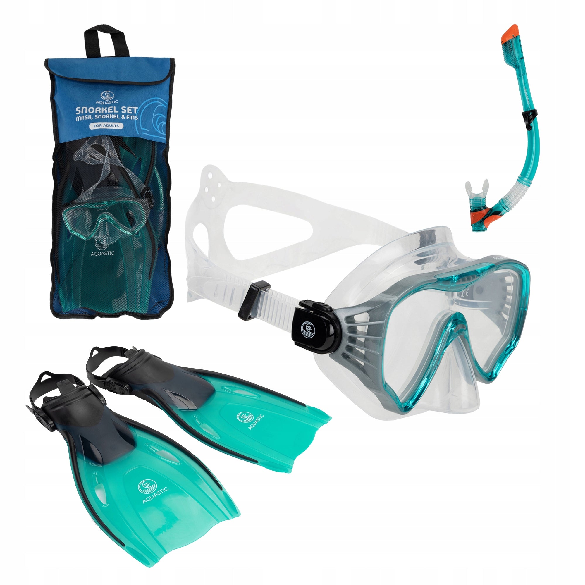 Swimming diving set SNORKELING AQUASTIC jetty MASK SNORKEL FIN