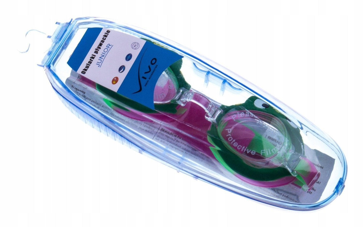 Swimming goggles Vivo Junior B-0123 green-pink Color multicolor