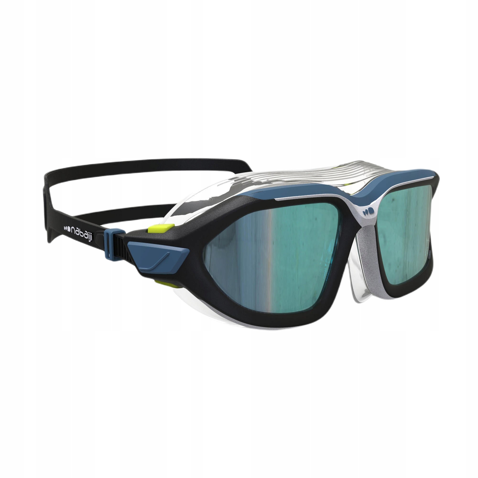 Swimming mask Nabaiji 500 Active L mirrored glass Strap material silicone