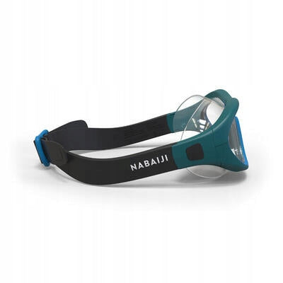 Swimming mask Nabaiji Swimdow clear glass Color green