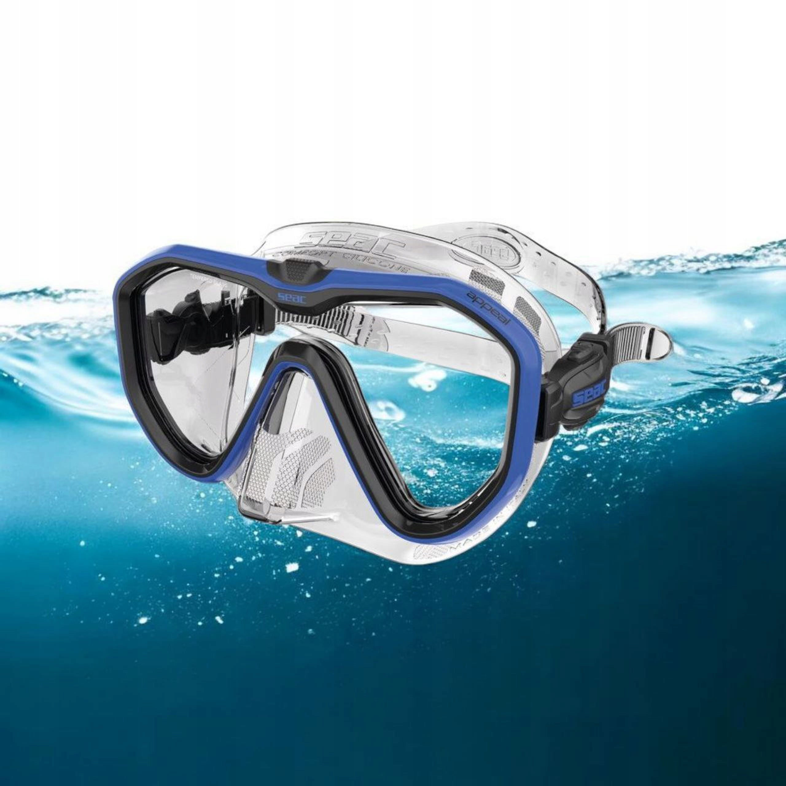 Swimming mask blue SEAC APPEAL wy. in Italy Packaging status original
