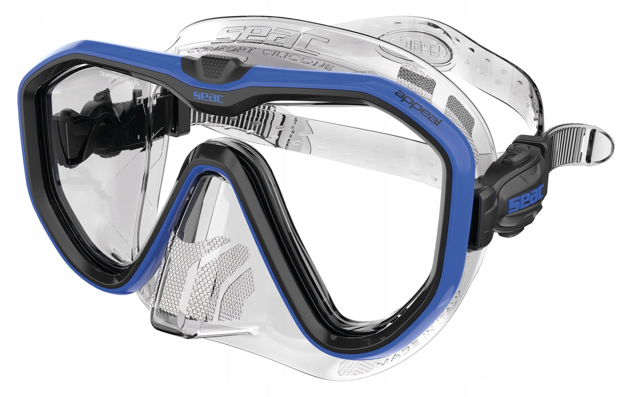 Swimming mask blue SEAC APPEAL wy. in Italy
