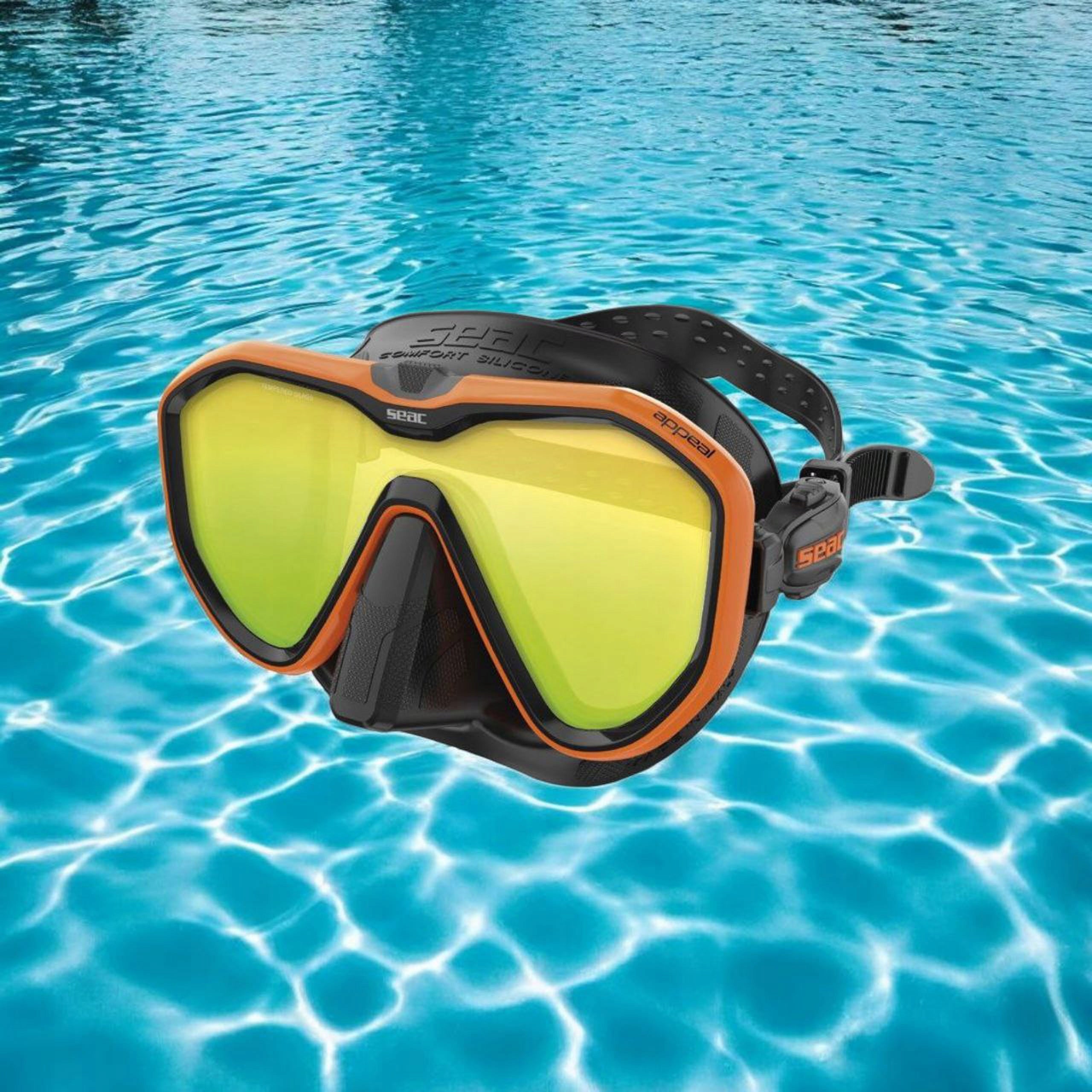 Swimming mask orange mirror SEAC APPEAL wy. in Italy EAN (GTIN) 8002908473643