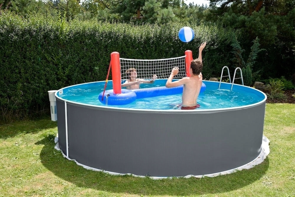Swimming pool Orlando 3,66 x 1,07 m - graphite motif, without filtration Volume 9500 l